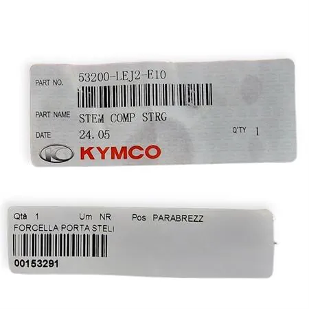 Forcella porta steli, originale kymco ricambio 00153291