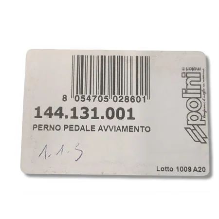 Settore con perno attacco pedale avviamento Polini 144131001 per minicross 2T aria/liquido - Ricambio originale