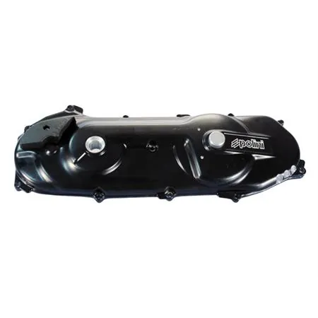 Coperchio copricarter variatore Polini Yamaha-Minarelli orizzontale di colore nero, ricambio 1700305