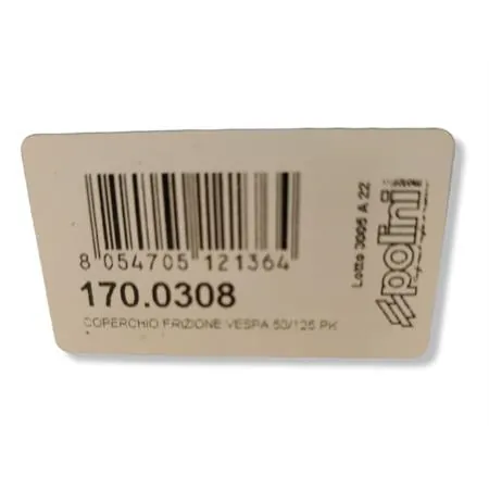 Coperchio frizione Polini in alluminio per Piaggio Vespa 50, 125 primavera, 125 ET3, Vespa PK 50 e 125 cc con asta lunga a cremagliera e guarnizione, ricambio 1700308