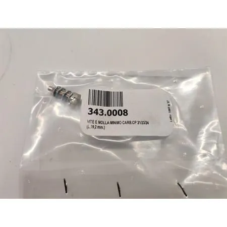 Vite e molla minimo carburatore cp 21/23/24, ricambio 3430008