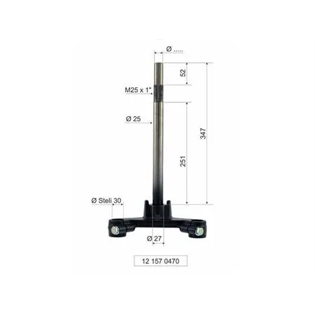 Testa croce forcella RMS per scooter MBK Booster 2004 e Yamaha BW'S  50 prodotti dal 2004 in poi, ricambio 121570470