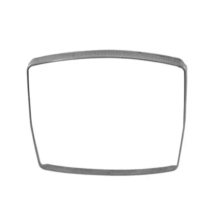 Cornice cromata RMS per contachilometri con forma rettangolare Piaggio Vespa 50 special, ricambio 163680213