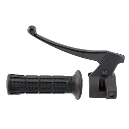 Comando portaleva sinistro Domino Tommaselli completo di leva e manopola per scooter Mbk Booster R e Spirit 50 cc (RMS), ricambio 184040160