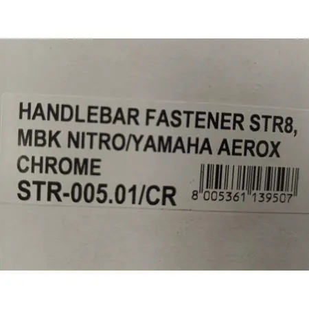 Supporto manubrio str8 Nitro cromato, ricambio STR8STR00501CR