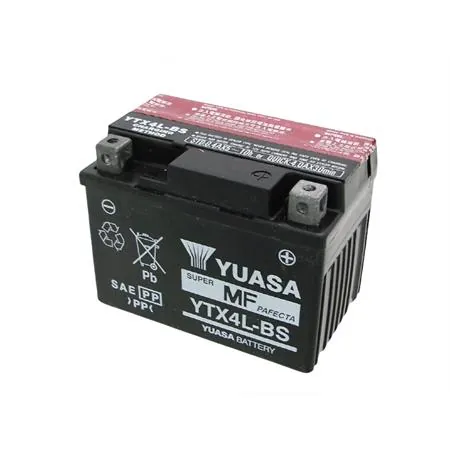 Batteria Yuasa YTX4L-BS 12 Volt - 3 Ah, tipo MF, ricambio 0650390