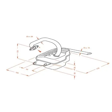 Marmitta sito Piaggio Ape 50, ricambio 0220