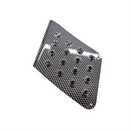 Pedana poggiapiedi alluminio Booster spirit fino al 2003 colore carbonio, 4 pezzi, ricambio T360043