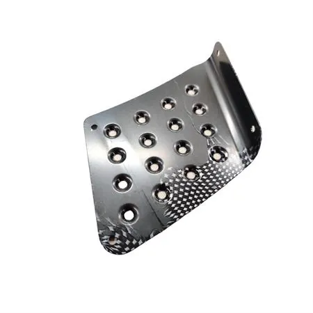 Pedana poggiapiedi alluminio Booster spirit fino al 2003 colore carbonio, 4 pezzi, ricambio T360043