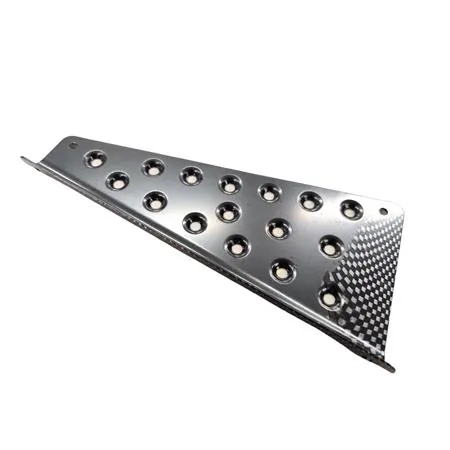 Pedana poggiapiedi alluminio Booster spirit fino al 2003 colore carbonio, 4 pezzi, ricambio T360043